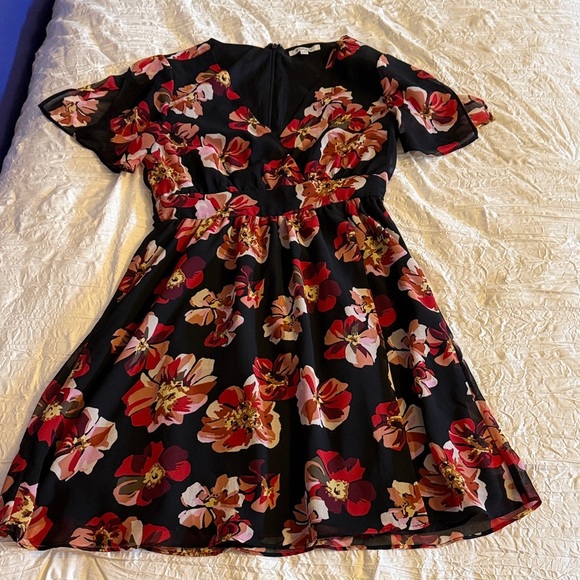 Madewell Dresses & Skirts - Madewell Black Floral Dress